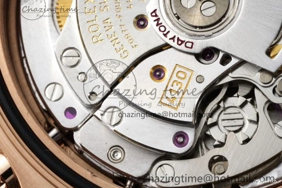 Dial SA4130 Best Edition QF Daytona on 116505 V2 Brown Bracelet RG 1:1 0324